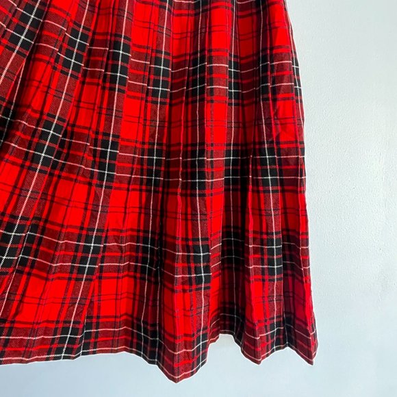 Vintage Highland Queen Wemyss Tartan Wool Kilt Scottish Traditional Skirt Sz 12 - Picture 8 of 9